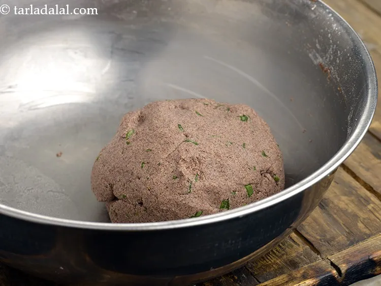 Step 18 – Mix well and knead it into a semi-soft dough using enough water.<br /> &nbsp;