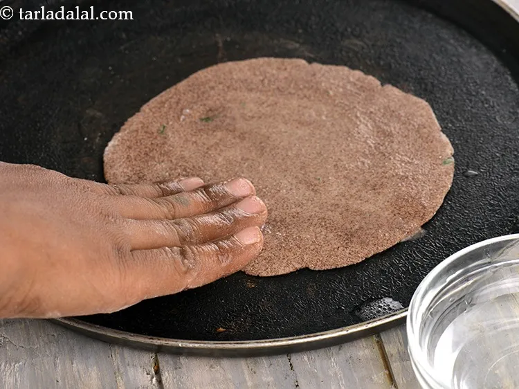 Step 25 – Apply water on one side just enough to wet it properly. Do not apply excess …