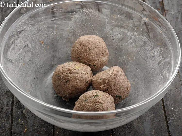 Step 13 – Divide the dough into 4 equal portions.