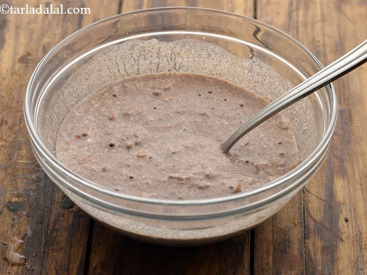 Step 19 – This is how the batter for <strong>Ragi Uttapa for Babies and Toddlers </strong>will look like.&nbsp;&nbsp;