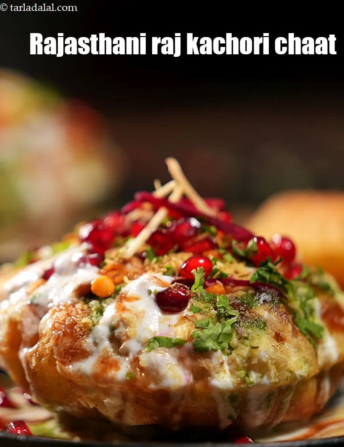 Step 58 – Serve <strong>raj kachori recipe | Rajasthani raj kachori chaat | street food chaat |</strong> immediately.&nbsp;