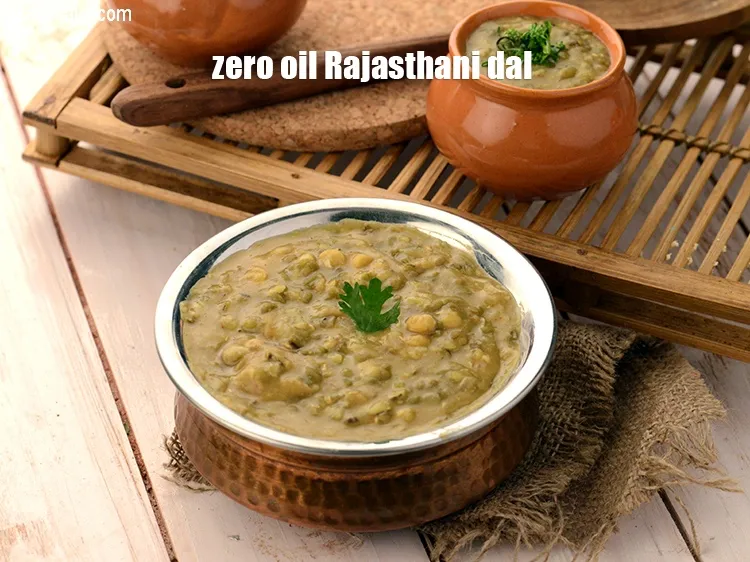 Step 48 – Serve <strong>zero oil Rajasthani dal</strong>&nbsp;hot garnished with coriander.