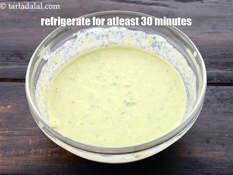 Step 21 – Cover with a lid and refrigerate for atleast 30 minutes.&nbsp;