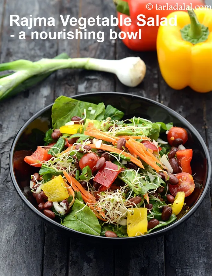 Step 30 – <strong>Rajma Vegetable Salad &ndash; a nourishing bowl.&nbsp;</strong>
