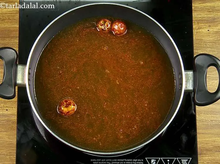 Step 28 – Add 4 cups of water. The ras (curry) is very simple consisting of spices and …