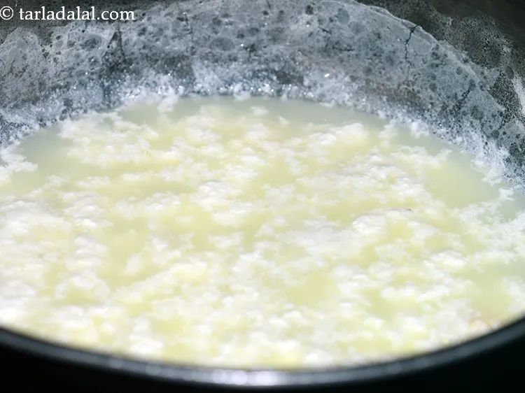 Step 31 – Switch of the flame, add the lemon juice gradually and keep stirring gently till it …