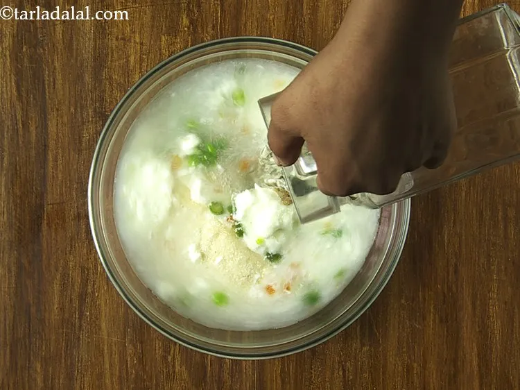 Step 12 – Add salt and 1&frac12; cups of water.