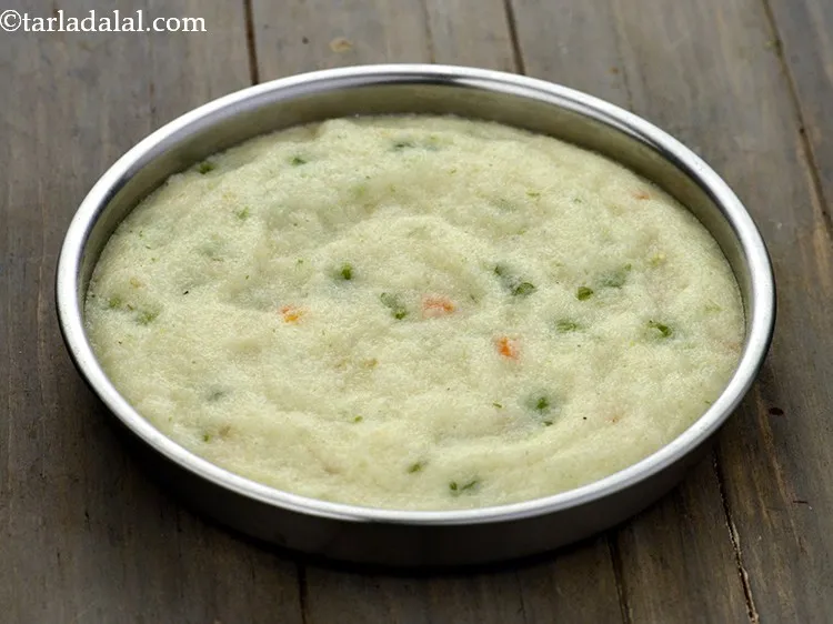 Step 23 – Steam in a steamer for 10 minutes or till the&nbsp;<strong>Rava Vegetable Dhoklas</strong>&nbsp;are cooked. Always steam …