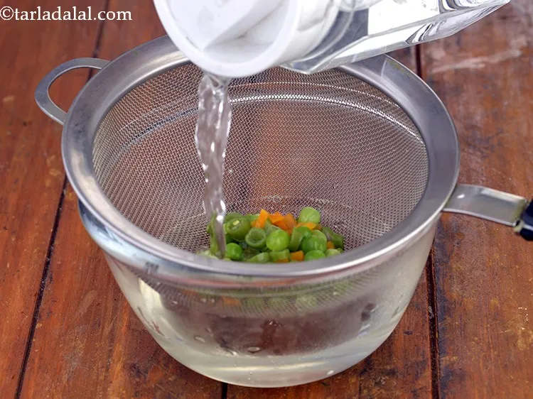 Step 4 – Pour enough water to boil them.