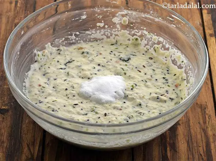 Step 21 – Add the fruit salt to the batter. Add 2 tsps of water on the fruit …