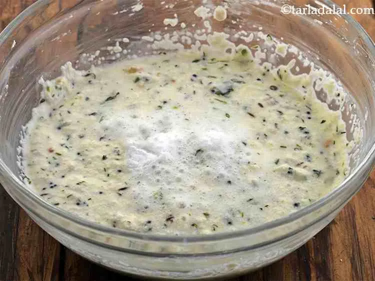 Step 22 – When the bubbles form, mix gently. Do not mix vigorously or else the fruit salt …