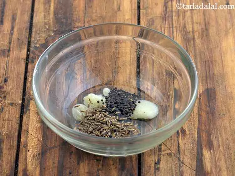 Step 10 – Add the cumin seeds.