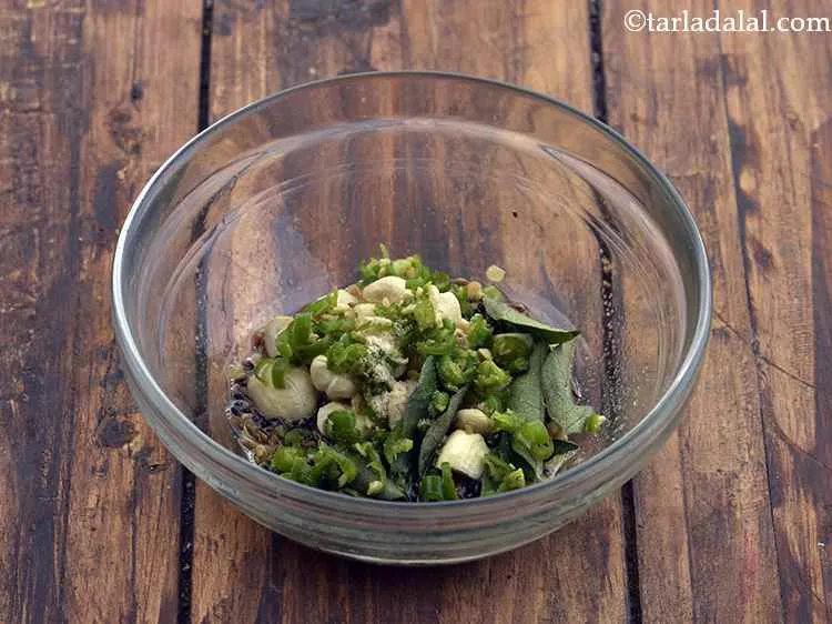 Step 15 – Lastly add the green chillies and asafoetida.