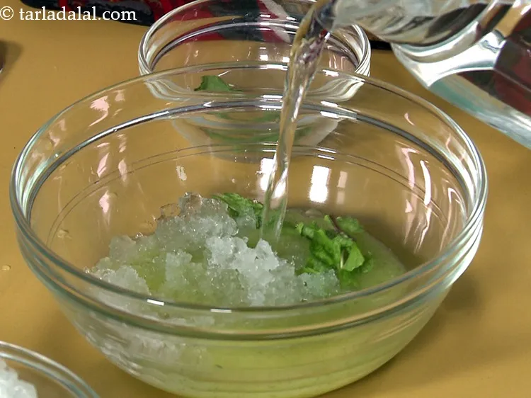 Step 16 – Add 1 cup of chilled water.