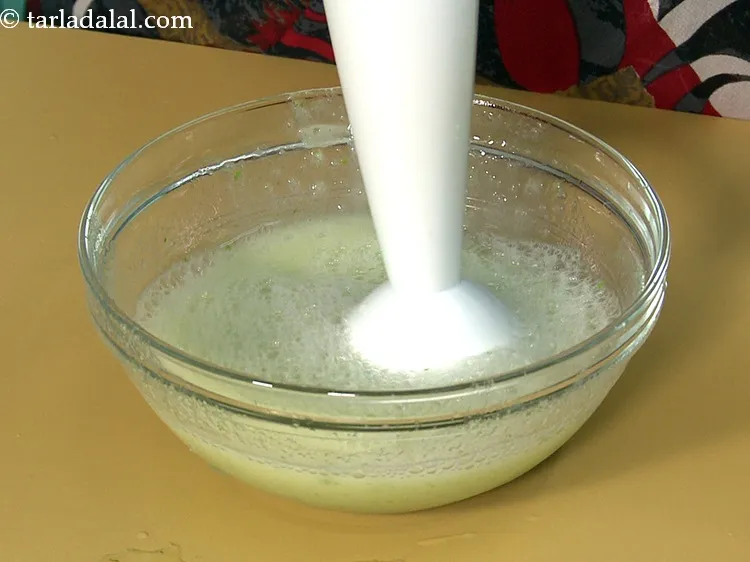 Step 17 – Blend well using a hand blender to get a smooth <strong>raw mango drink recipe | …