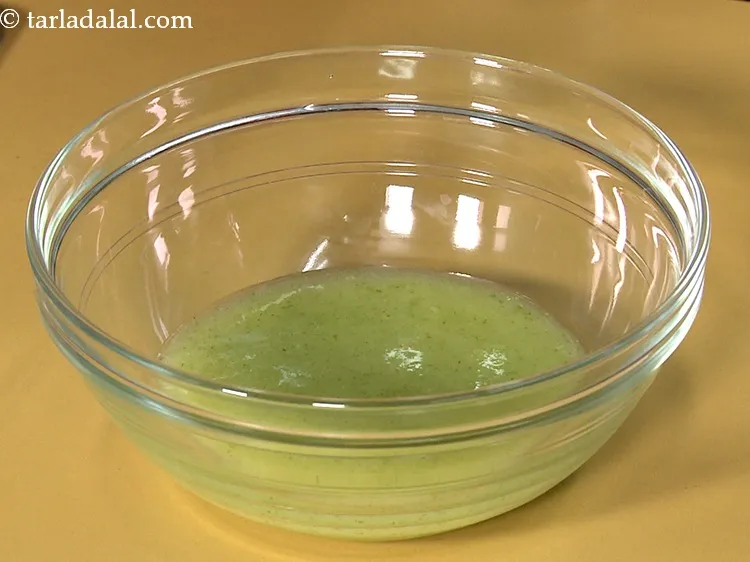 Step 13 – Blend till the mixture is smooth. Transfer the mixture into a bowl.