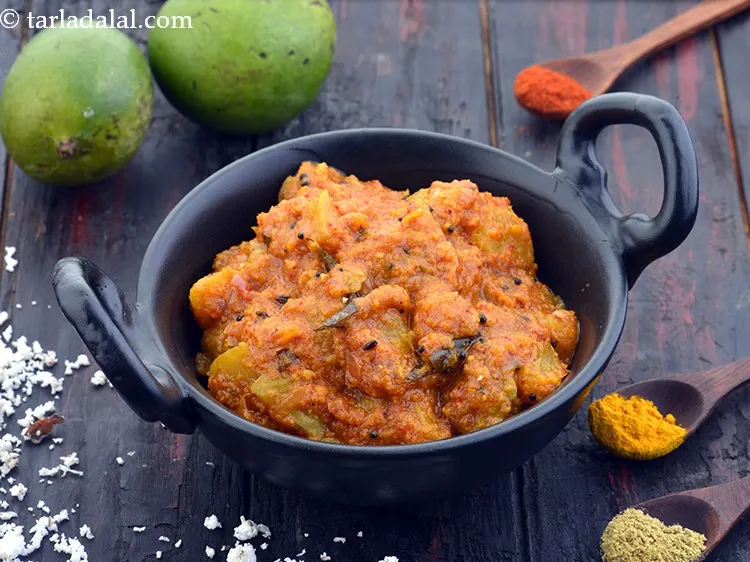 Step 34 – Serve <strong>raw mango sabzi recipe | raw mango curry | kacche aam ki sabzi | …