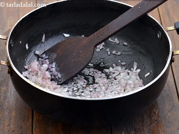 Step 16 – Saut&eacute; on a medium flame for 2 minutes.