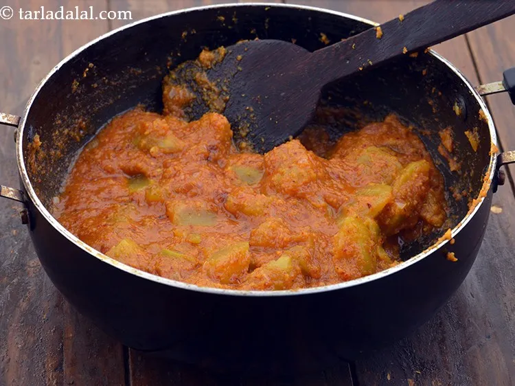 Step 26 – Mix well and cook on a medium flame for 3 minutes, while stirring occasionally. Keep …