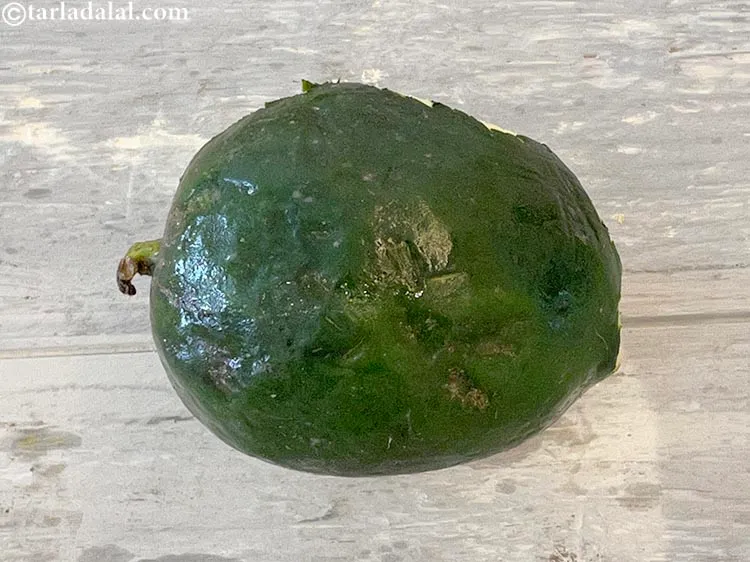 Step 2 – <meta charset="UTF-8" /> To make grated raw papapya, this is what raw papaya looks like. …