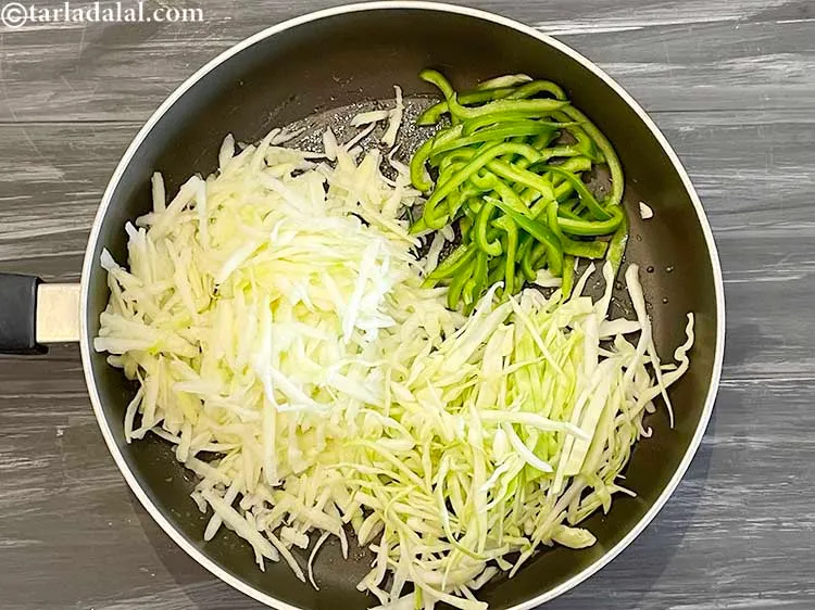 Step 13 – Add the capsicum.&nbsp;Rich in&nbsp;<a href="https://www.tarladalal.com/recipes-for-Vitamin-C-Rich-Indian-Recipes-804">vitamin C</a>,&nbsp;<a href="https://www.tarladalal.com/recipes-using-capsicum-163">capsicum</a>&nbsp;protect and maintain the lining of the heart. Low …