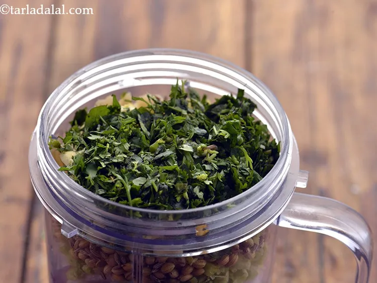 Step 12 – Add finely chopped coriander..
