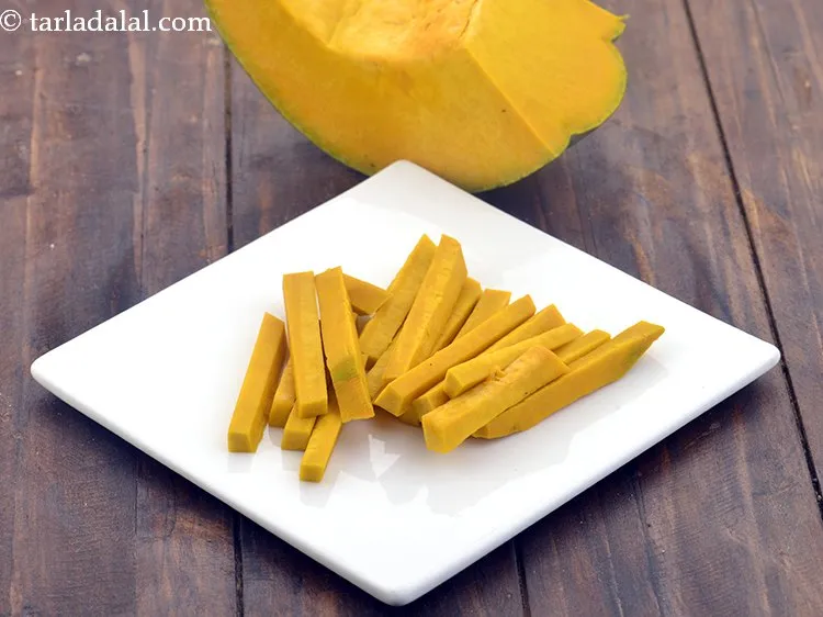 Step 4 – Wash and peel the red pumpkin and cut into long fingers. We need 2 cups&nbsp;<a …