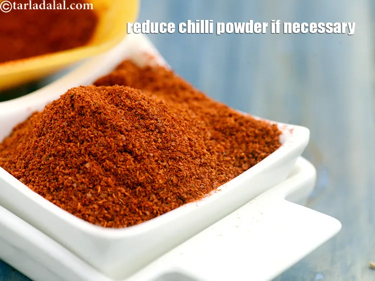 Step 49 – This is a spicy sabji. You can reduce the amount of red chilli powder&nbsp;used if …