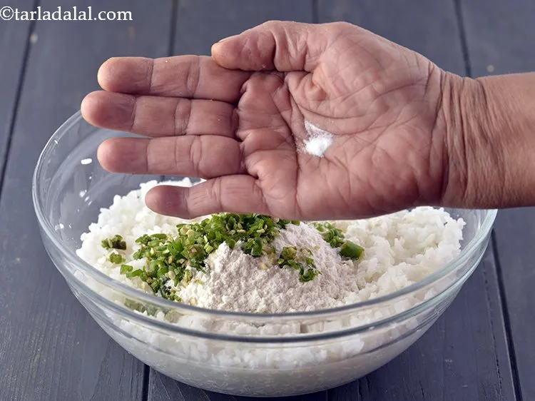 Step 6 – Add 2 pinches of baking soda.