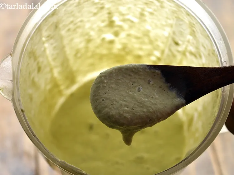 स्टेप 16 – मुलायम होने तक पीस लें।