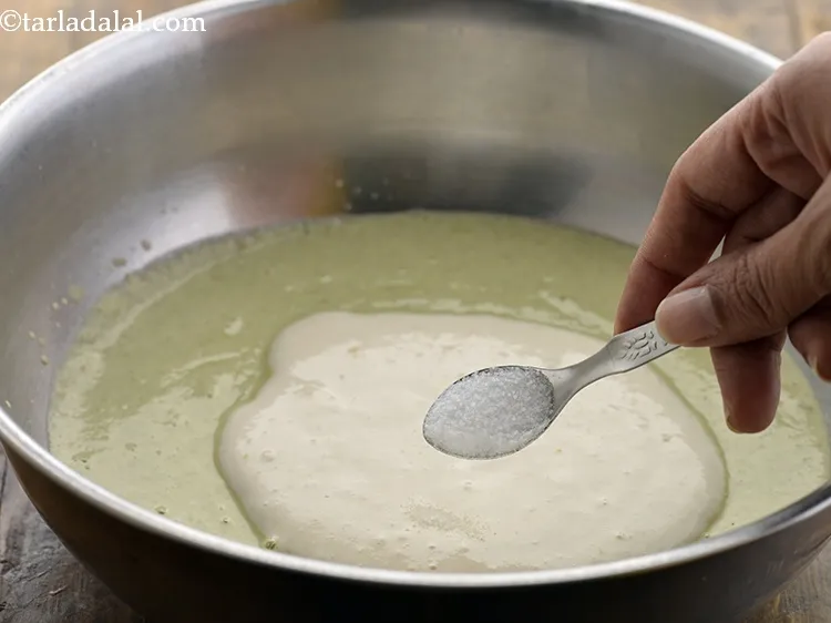 स्टेप 22 – नमक डालें।