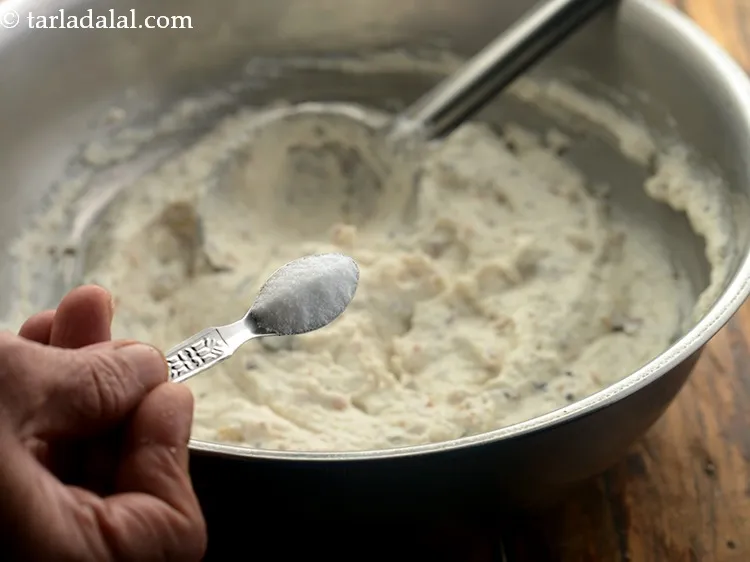 Step 25 – Add the salt.