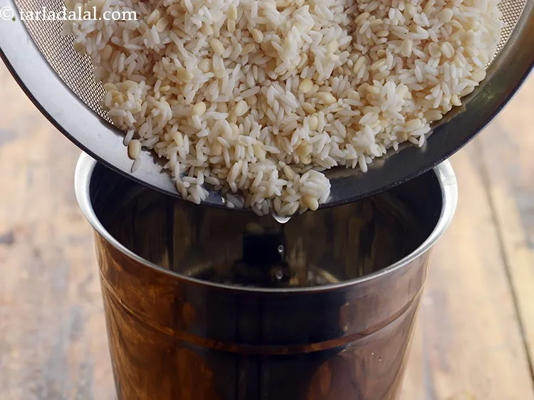 Step 7 – Transfer the mixture into a mixer. Use the big jar so when the mixture is …