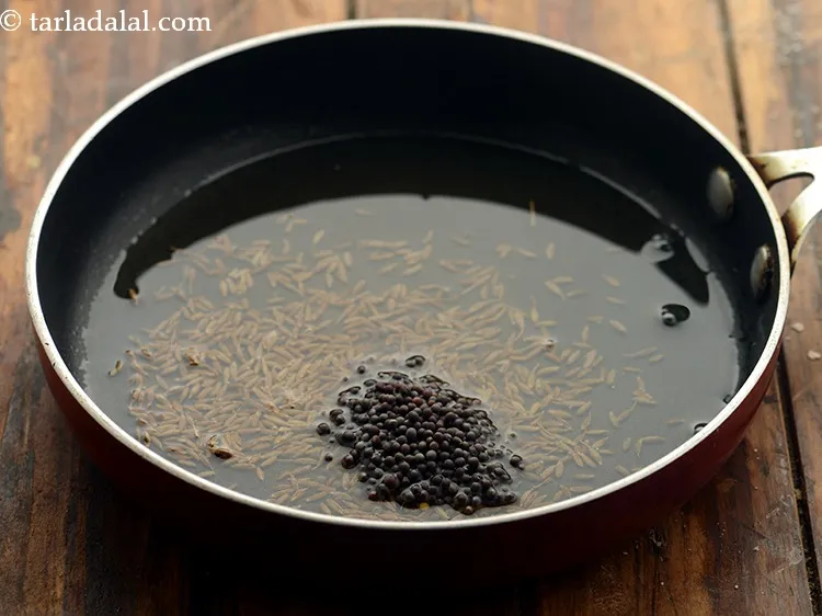 Step 15 – Add the mustard seeds.