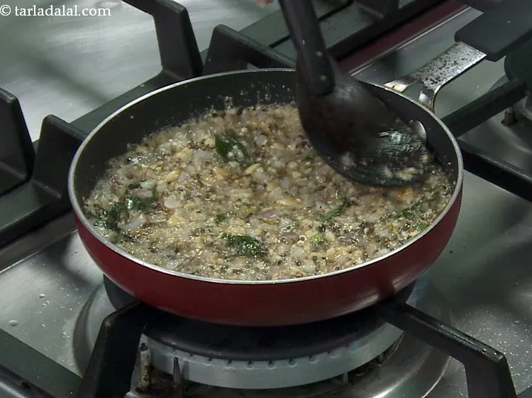 Step 21 – Saut&eacute; on a medium flame for 2 minutes.