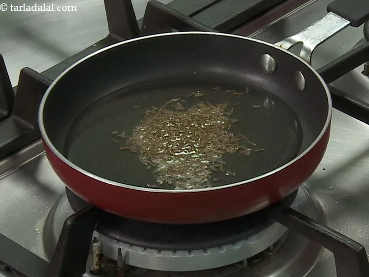 Step 14 – Add the cumin seeds.&nbsp;