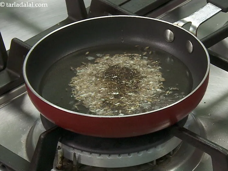 Step 15 – Add the mustard seeds.