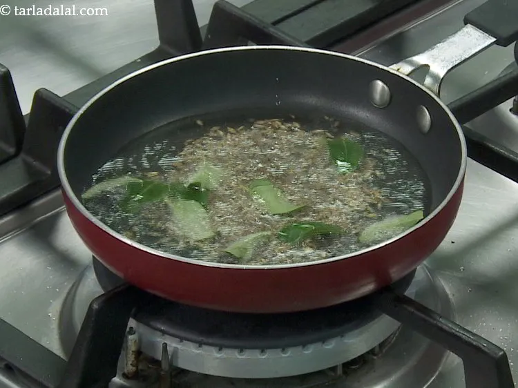 Step 16 – Add the curry leaves. Curry leaves gives a nice flavour and it is a must …