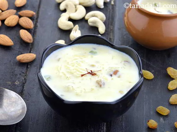 Step 17 – Garnish it with some saffron strand. You can even add almond, pistachio slivers or rose …