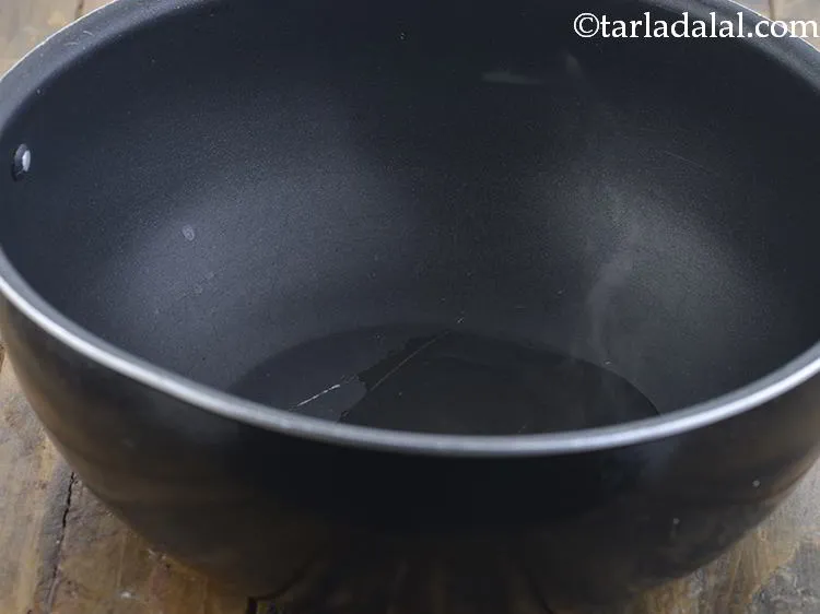 Step 3 – Rinse a deep non-stick pan with ? cup of water and quickly simmer it for …