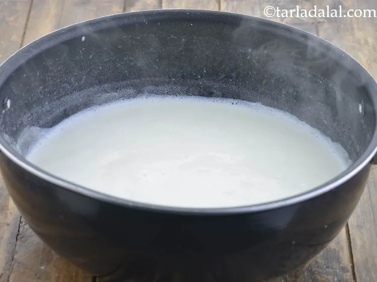 Step 21 – Stir it occasionally to avoid milk from sticking to the bottom of the pan or …
