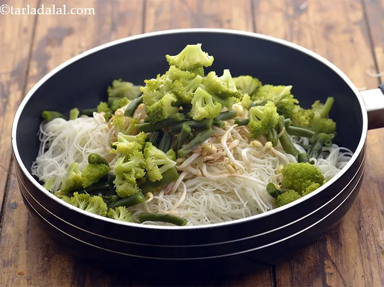 Step 15 – Add the broccoli.