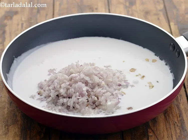 Step 24 – Furthermore, add finely chopped onions.
