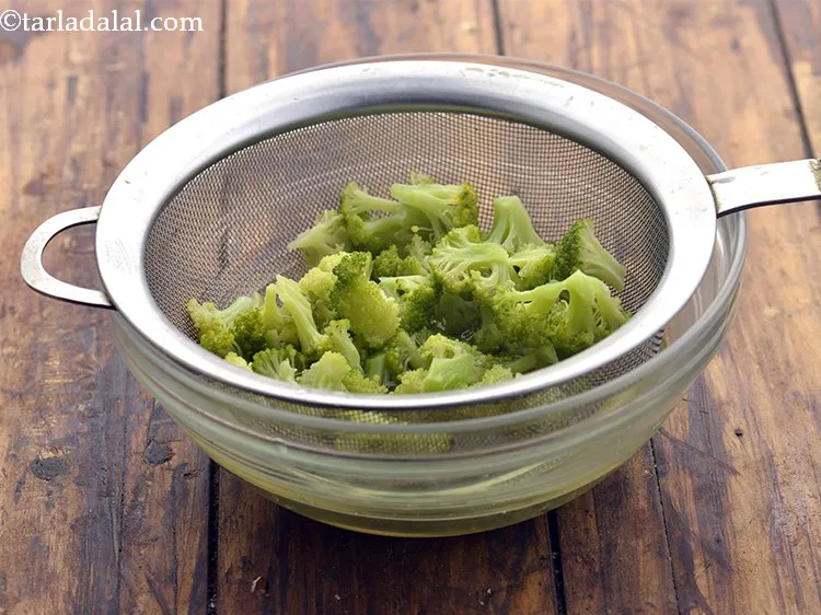 Step 6 – Drain using a strainer. Keep aside.