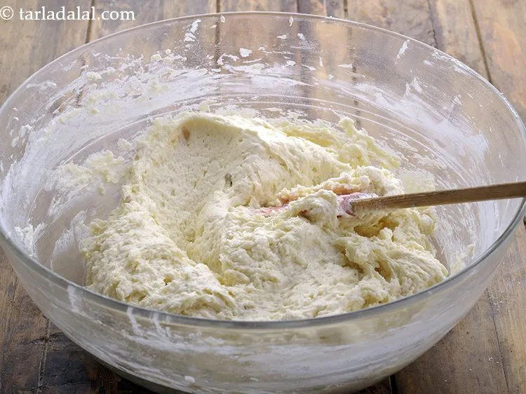 Step 24 – Fold everything gently using a spatula until well mixed and until no streaks of liquid …