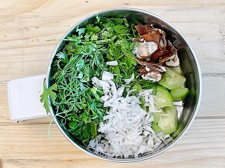 Step 12 – Add&nbsp;<meta charset="UTF-8" />2 tbsp&nbsp;freshly&nbsp;<a href="glossary-grated-coconut-852i">grated coconut</a>.