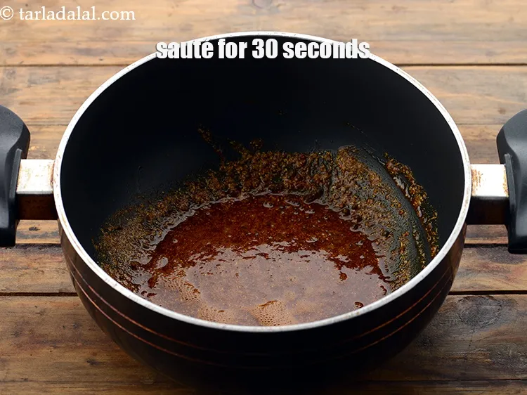 Step 16 – Saut&eacute; on a medium flame for 30 seconds.&nbsp;