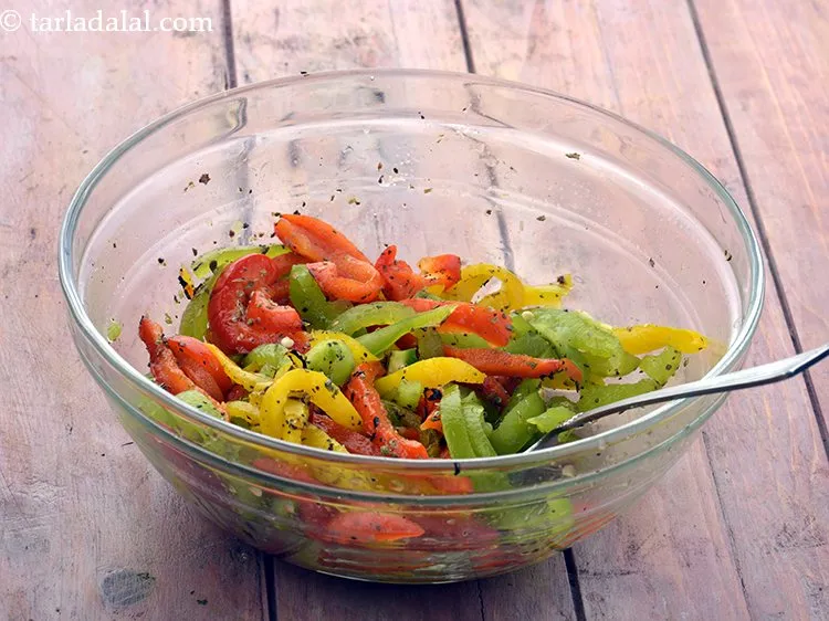 Step 25 – Mix the topping well.