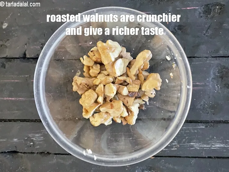 Step 10 – Roasted wanuts. <u><em>They become crunchier and&nbsp;give a richer taste. Best to roast or toast ( …