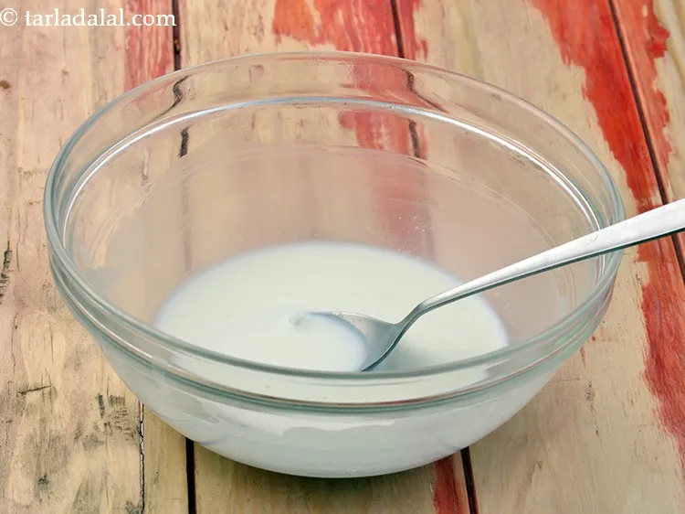 Step 5 – Mix well and keep aside. Ensure that there are no lumps in the mixture.&nbsp;